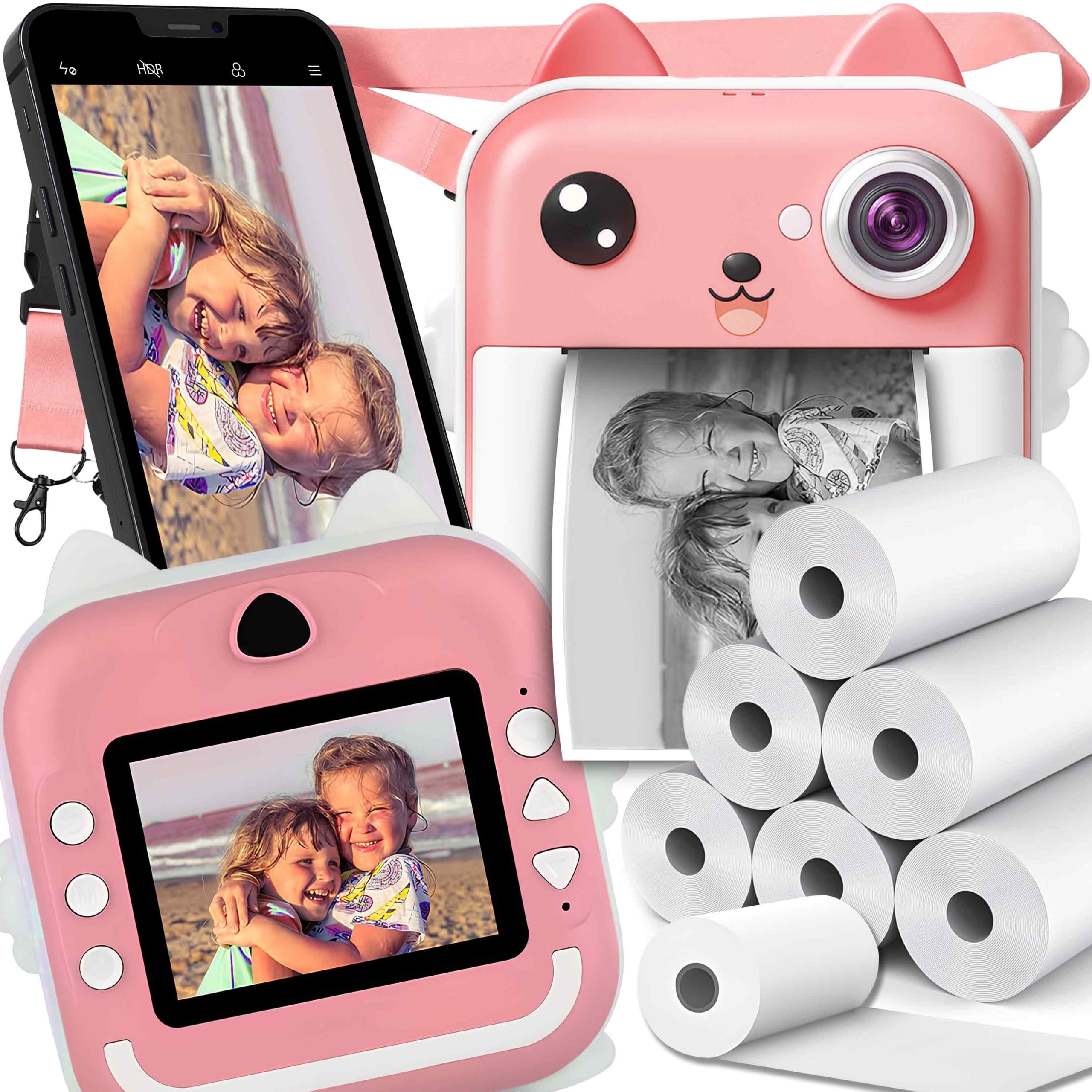 Instantní Fotoaparát Pro Děti Mini Termální Tiskárna Kočička 6 Rolí