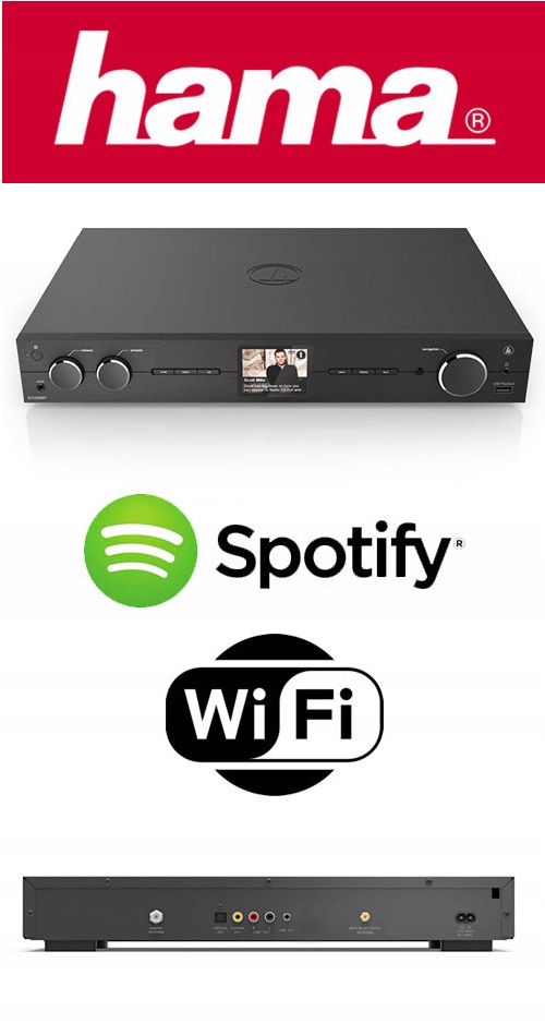 Tuner internetowy HAMA DIT2006 Bluetooth Aplikacja Radio AM DAB DAB+ FM internetowe