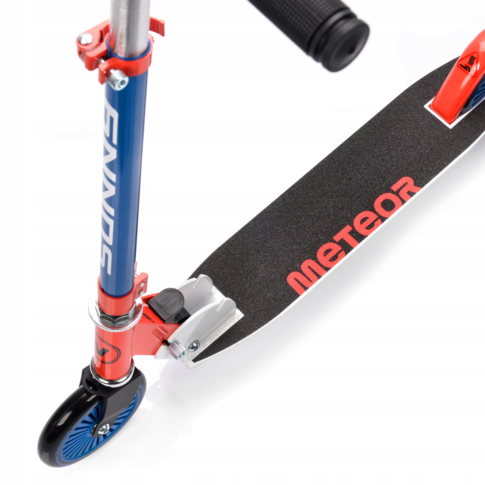 HULAJNOGA DLA DZIECI METEOR SUNNY V SKŁADANA ABEC-7 82A czerwono-niebieska Hamulec tak