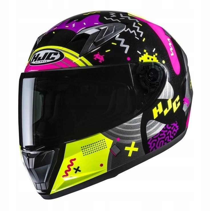 Motocyklová prilba Hjc Y10 Mika Black/pink čierna ružová Darčeky