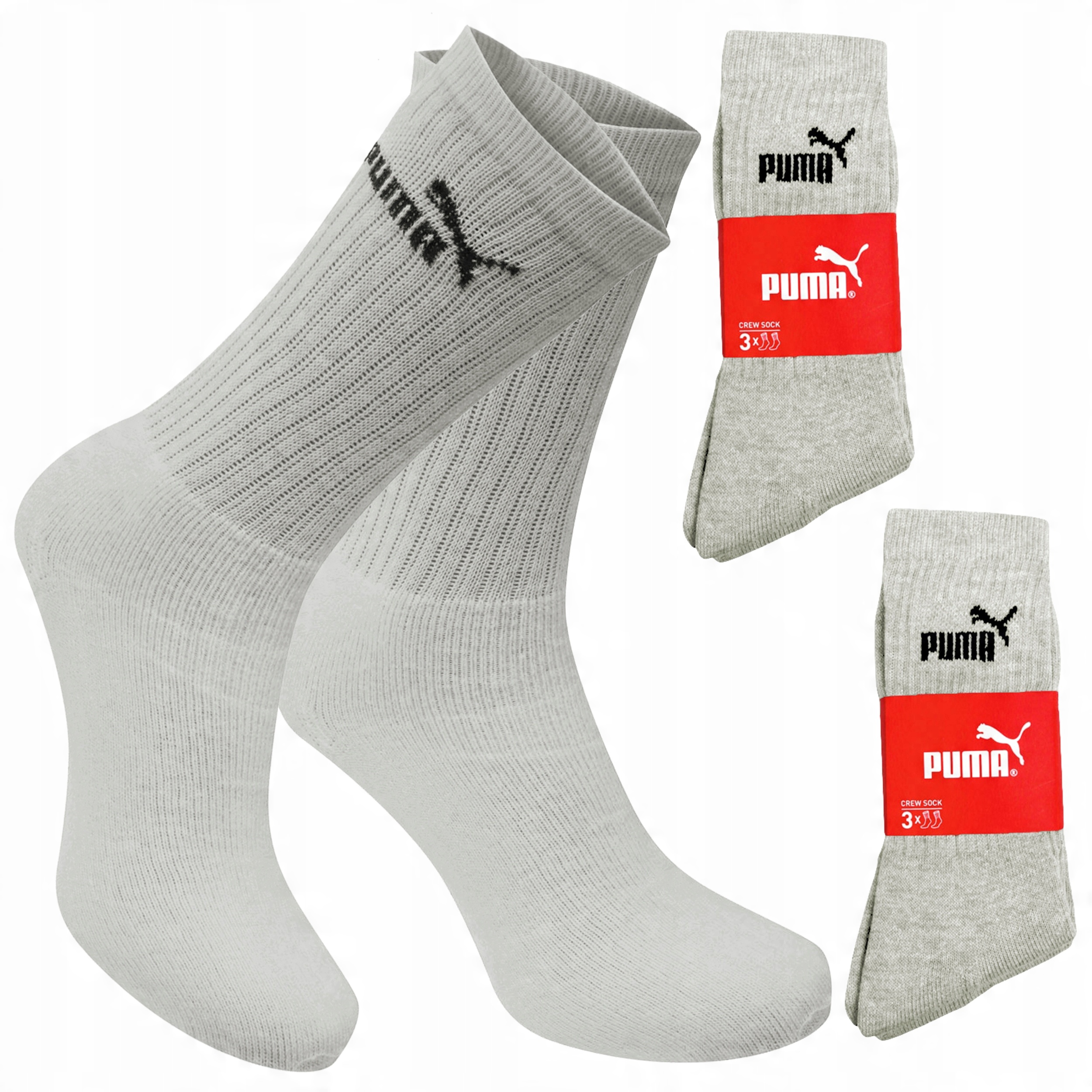 

Puma skarpety zakostki, szare, 2x3 Pary, 43-46