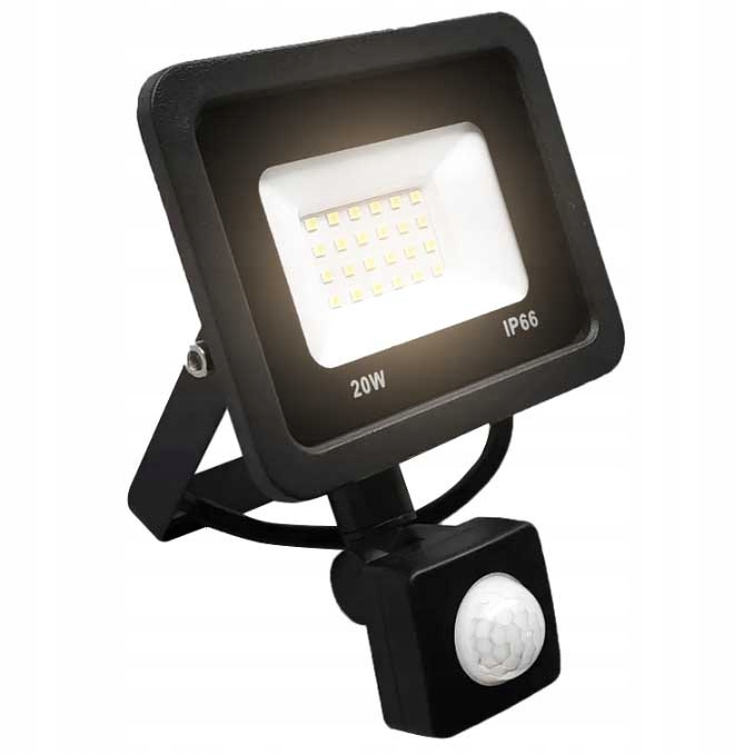 

Mocny Halogen Led 20W 1680 lm Barwa Ciepła Czujnik