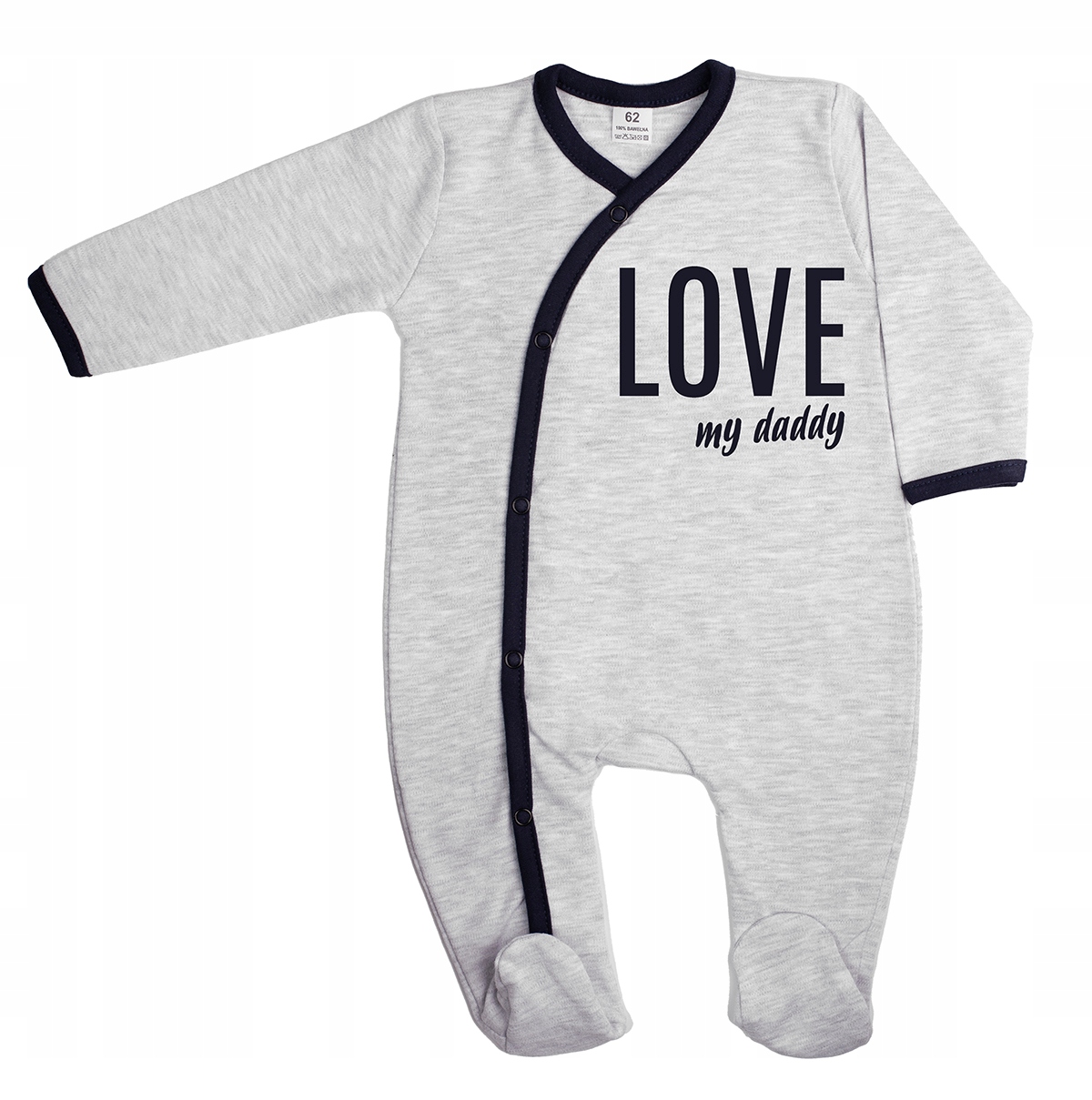 

Pajac Niemowlęcy Rozpinany Pajacyk Love Daddy R 68