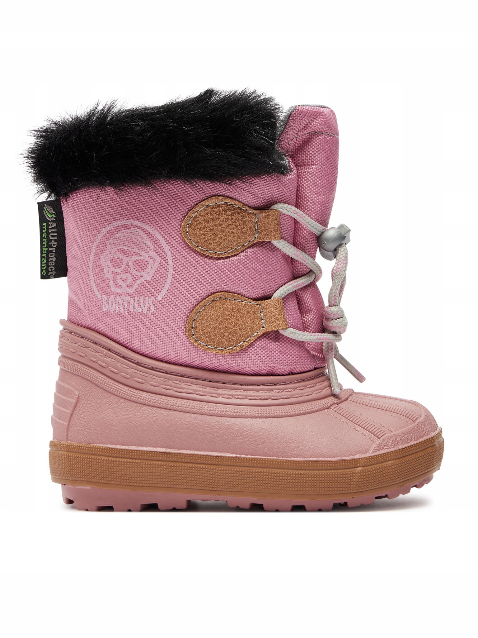 Boatilus Śniegowce Nippy 02 Sint. Leather Boot NN02 VAR.42MR Różowy