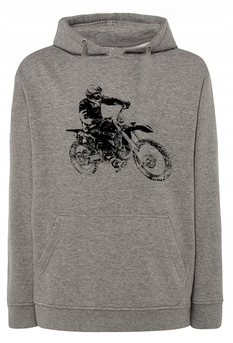 Pánská mikina s potiskem Motocross Motocykl r.XS