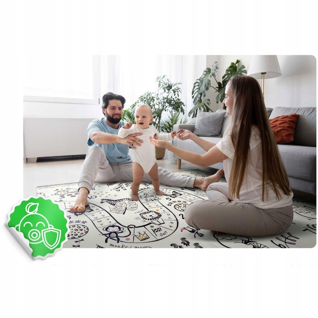 MATA PIANKOWA SKŁADANA DUŻA GRUBA DO RACZKOWANIA Szerokość produktu 150 cm