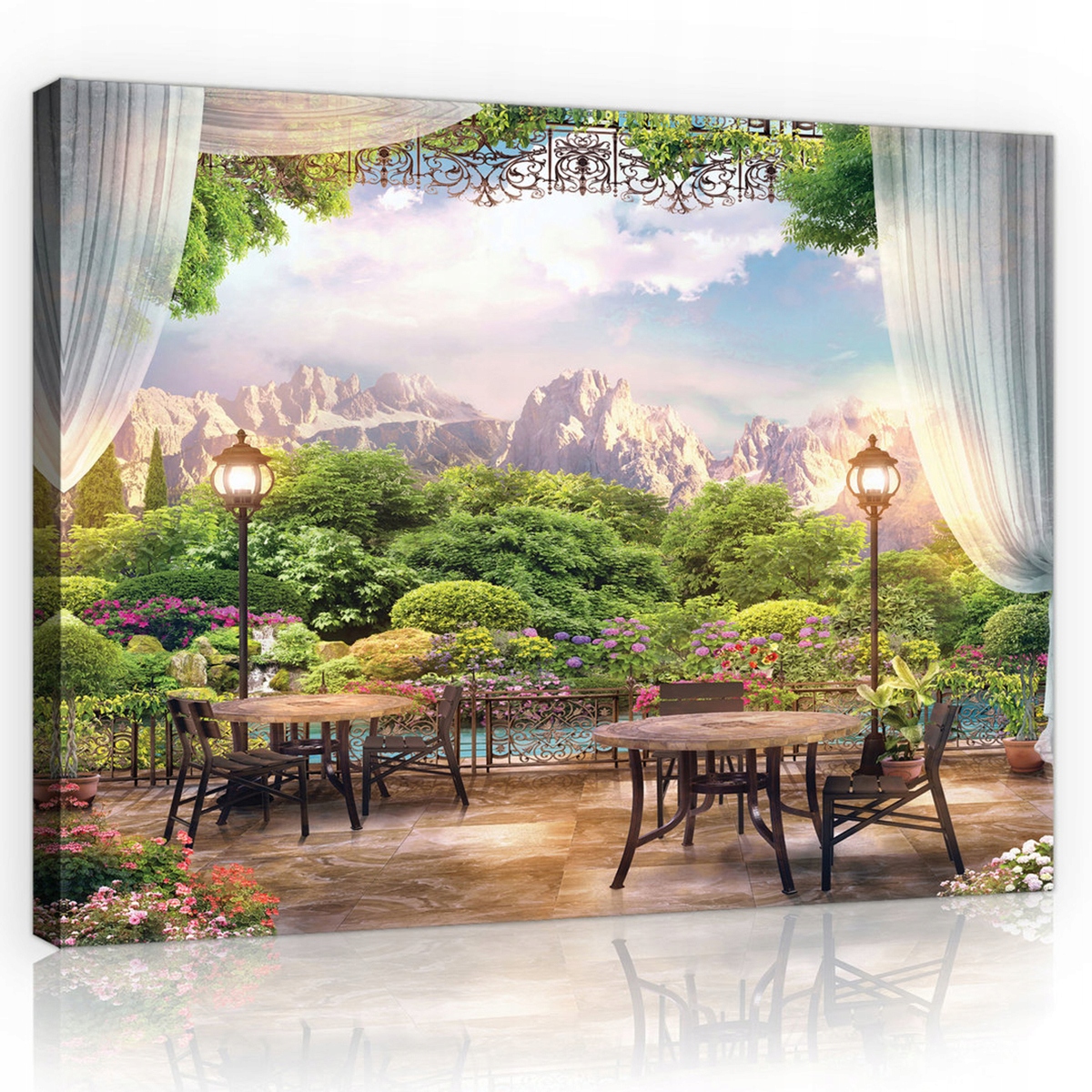 Obraz Na Plátně Canvas 80x60 Terasa Hory Pohled