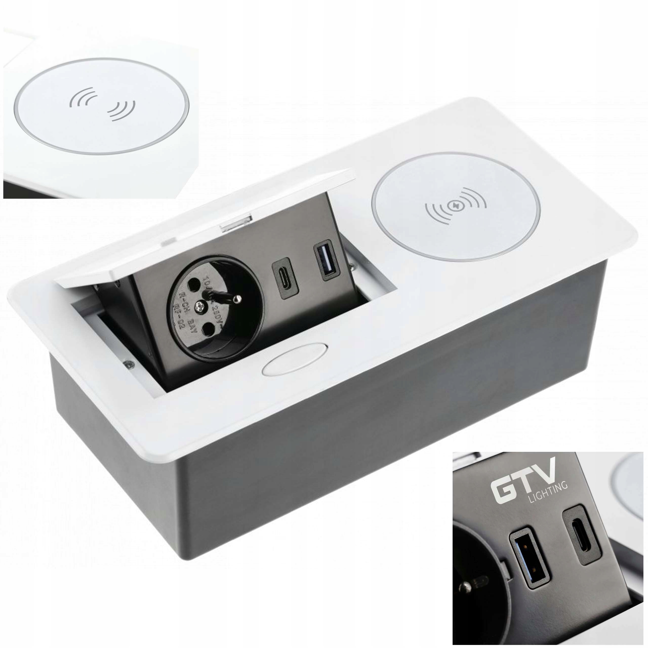 Predlžovací stolný kábel Avaro+ Usb A+c Gtv