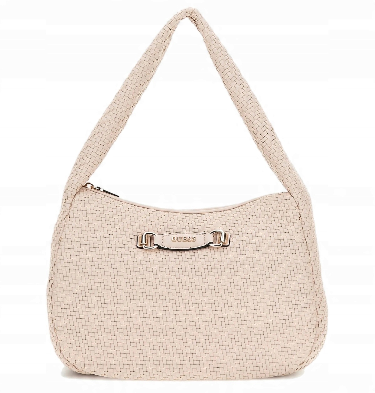 Dámská Kabelka Z Měkké Eko Kůže S Vzorem Pletení, Módní A Elegantní Guess