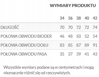 K13262 TOP SECRET SPÓDNICA W KOLOROWĄ PANTERKĘ _34 Długość midi