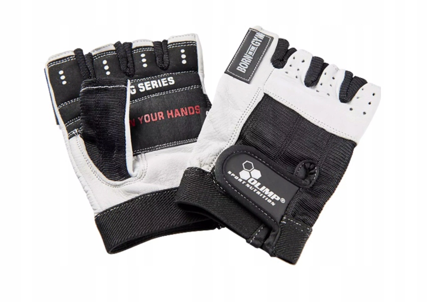 OLIMP RĘKAWICE TRENINGOWE ONE WHITE GLOVES