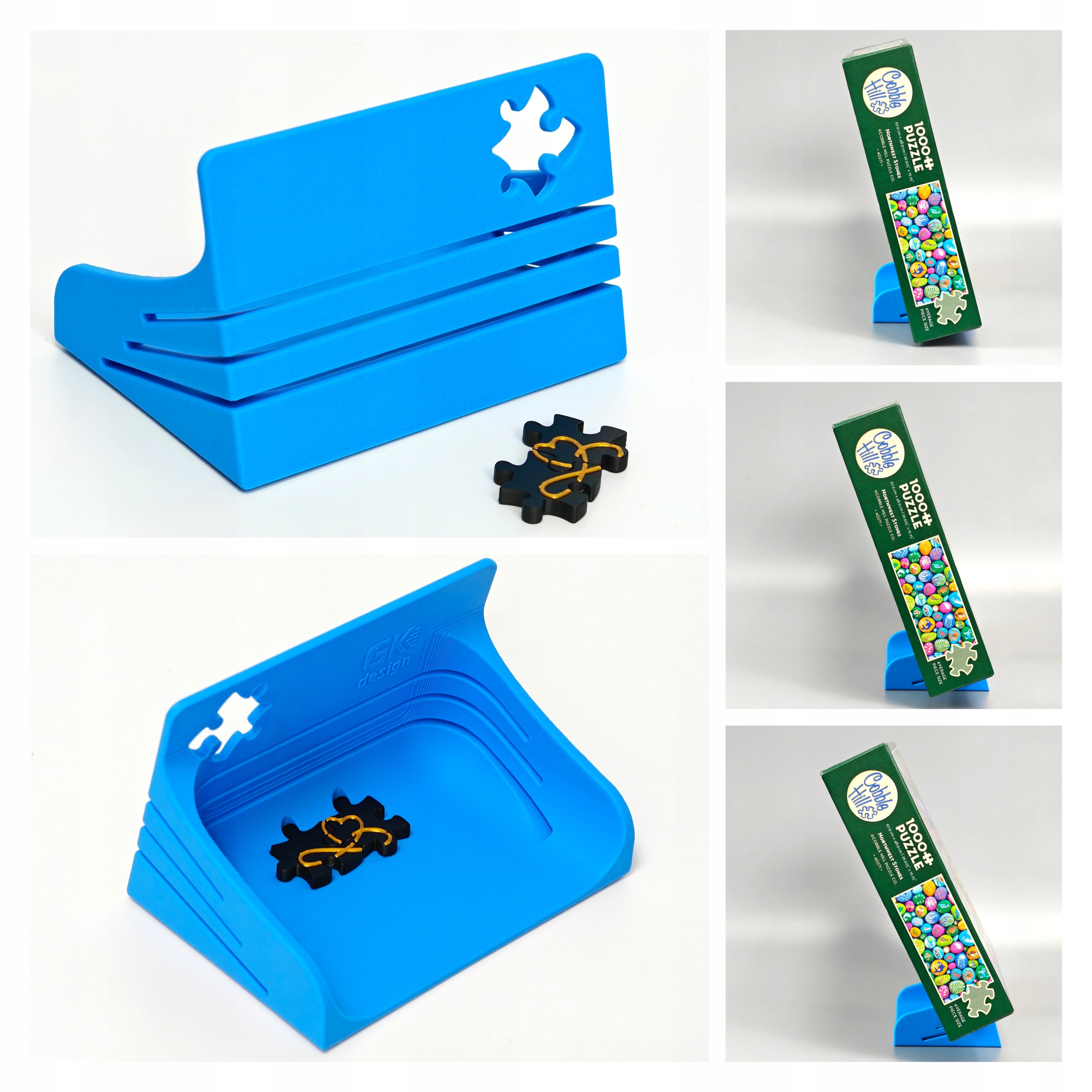 Stojak na pudełko do układania puzzli