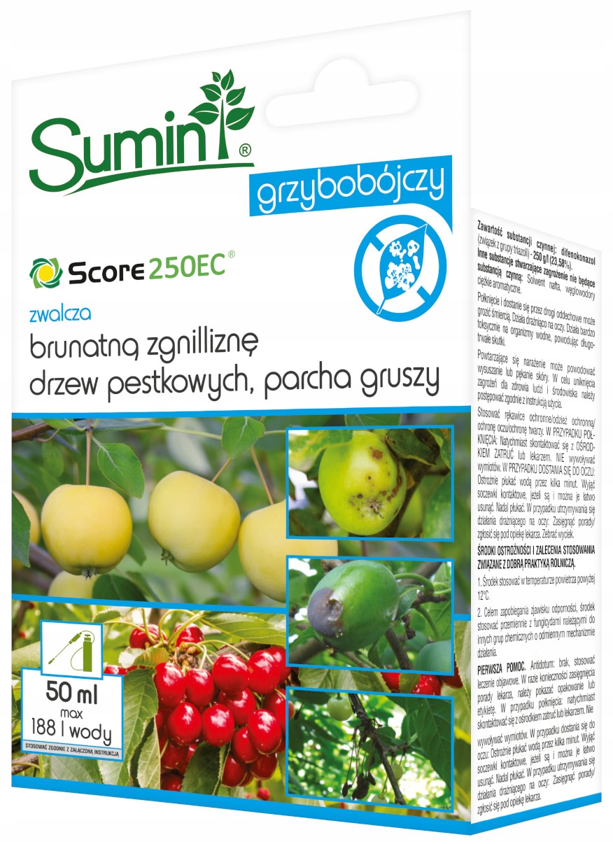 

Sumin Score 250 Ec grzybobójczy parch jabłoni 50ml