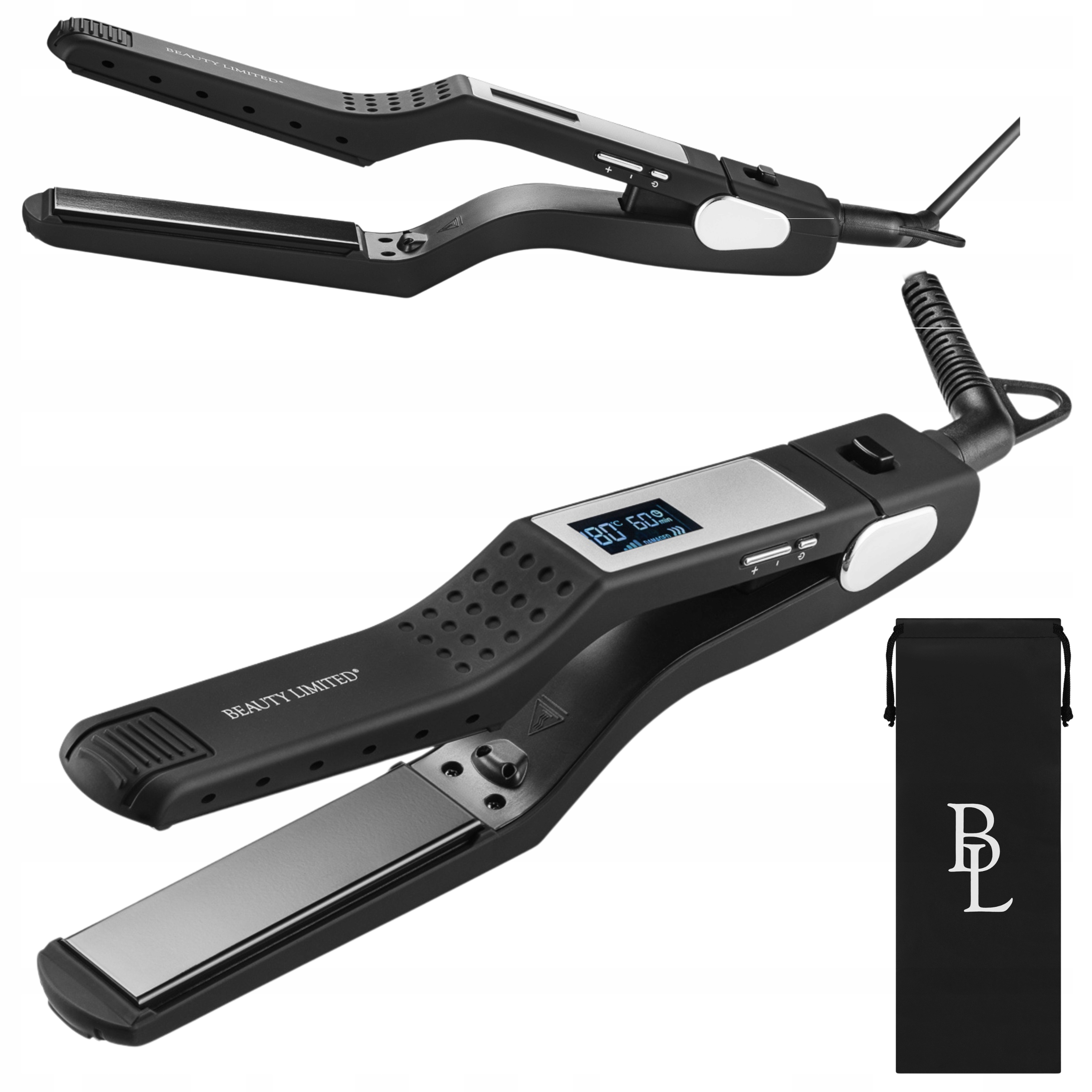 Prostownica do włosów Ceramiczna Turmalinowa Jonizacja Timer Beauty Limited