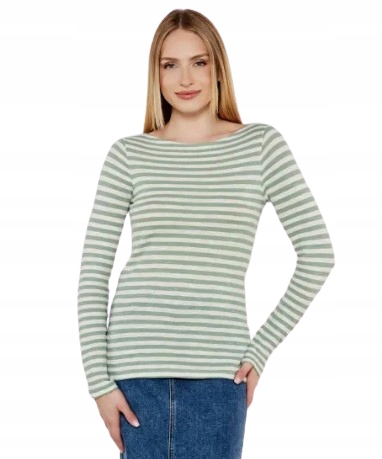 Marc O'polo Pruhovaná Halenka Z Bavlny S Dlouhým Rukávem 2DC