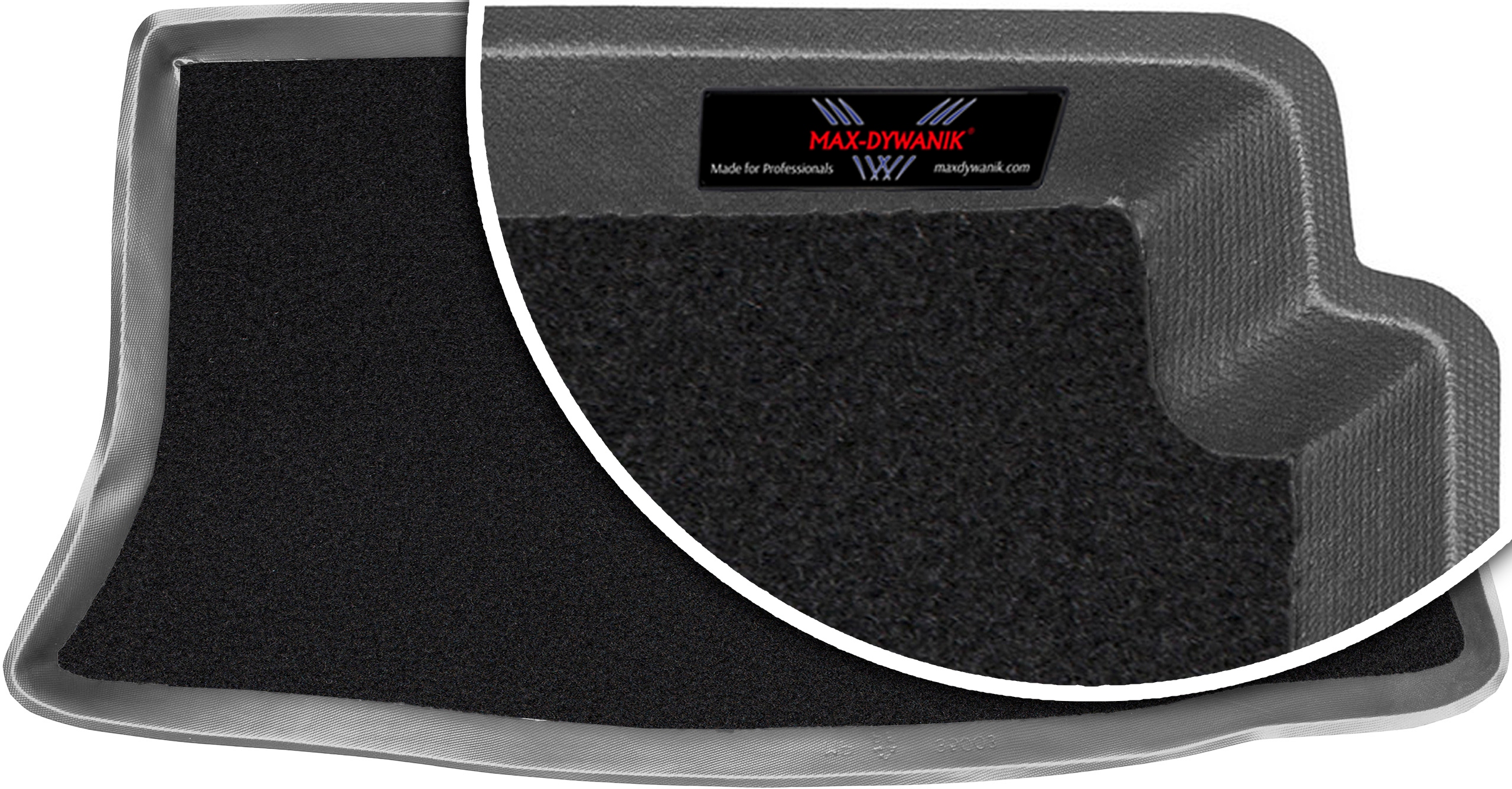 Nissan Micra III K12 Hb 2003-2009 Koberec do zavazadlového prostoru s velurovou podložkou