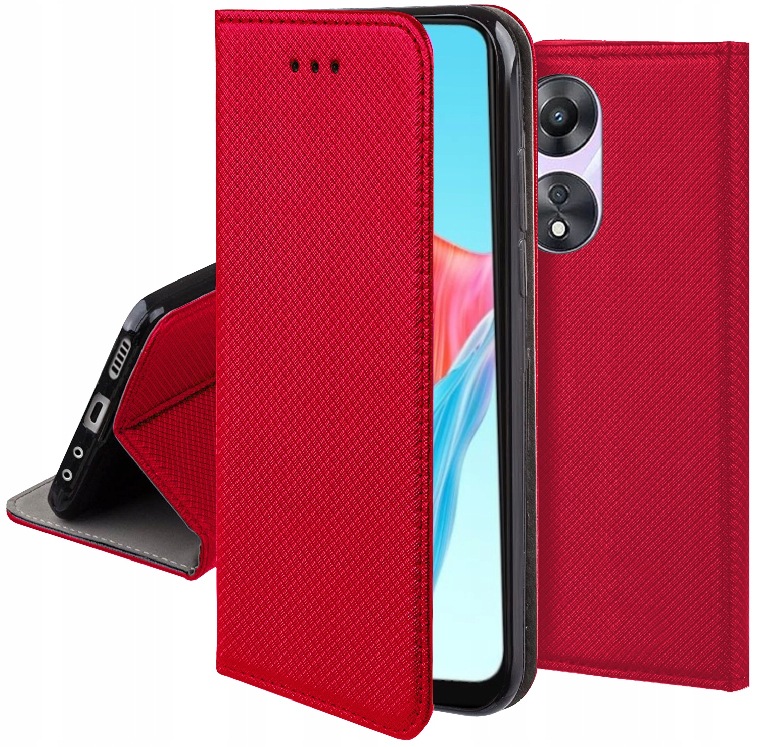 Etui z klapką do OPPO A78 4G I SMART MAGNET CASE + SZKŁO Kod producenta SMART_Magnet_oppo a78 4g