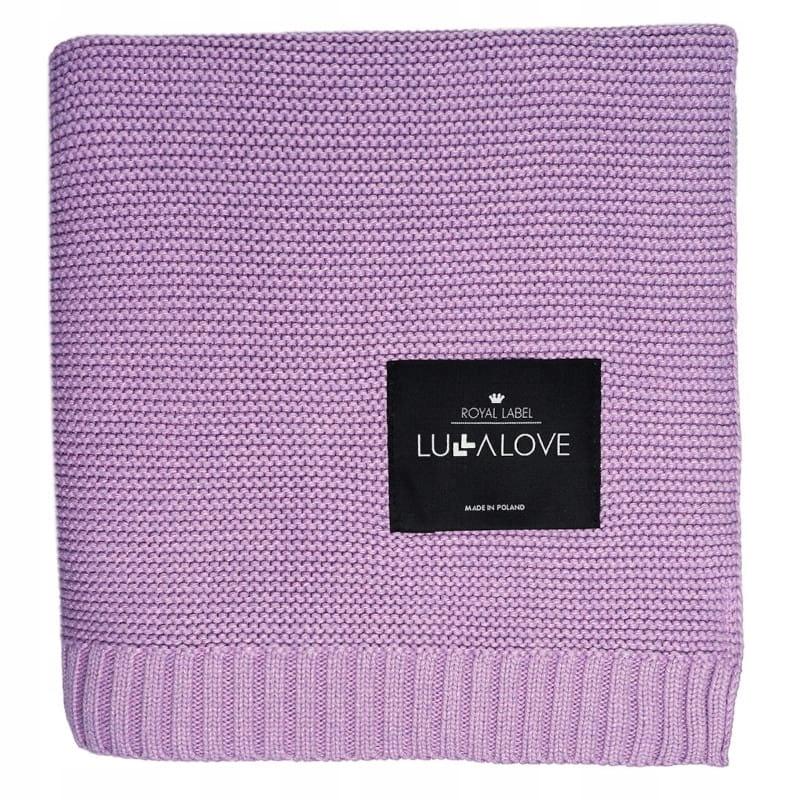 LULLALOVE Kocyk bambusowy niemowlaka Lawenda Lawendowy 80x100