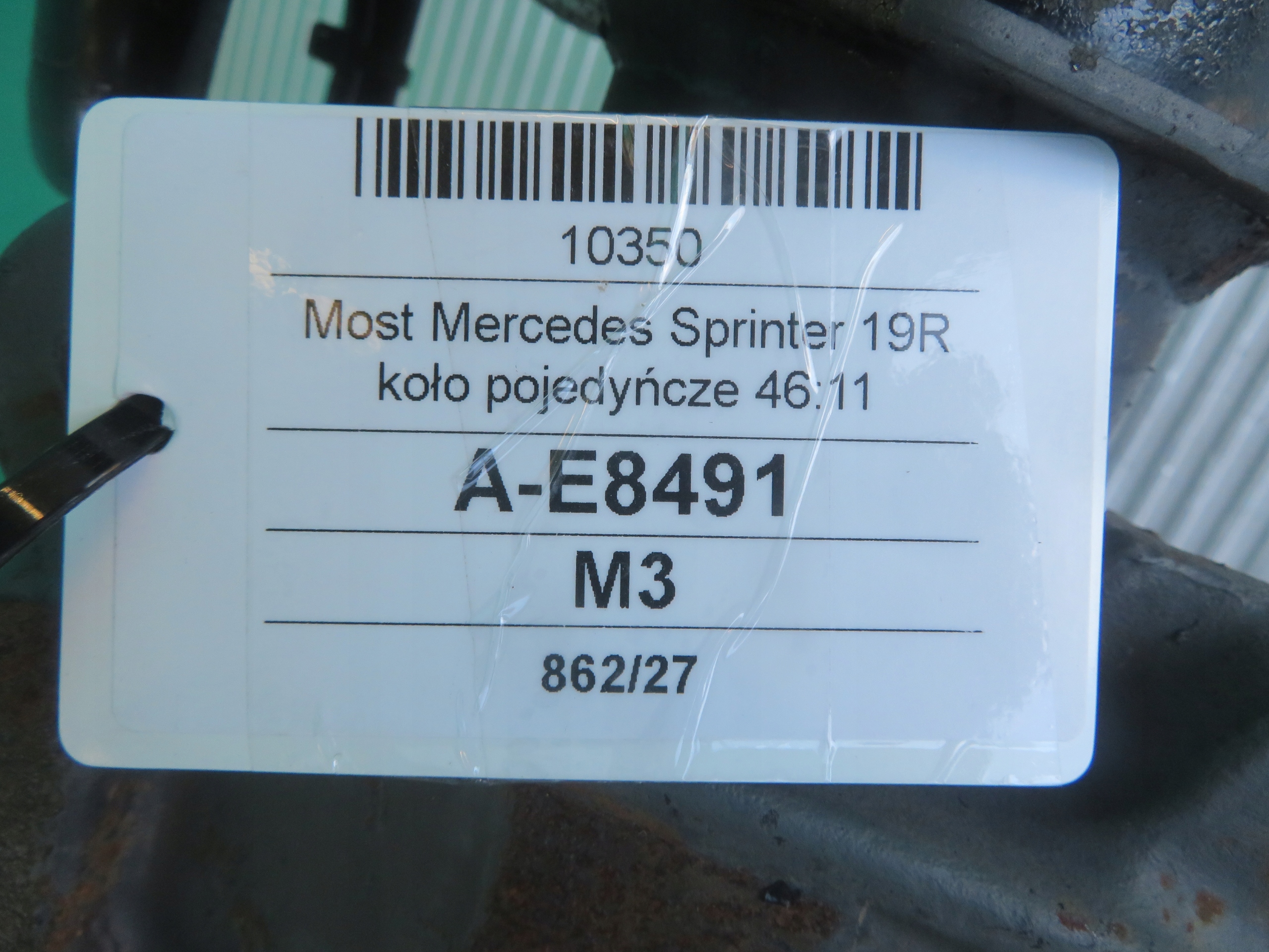MERCEDES SPRINTER W907 19R differential diff 46:11