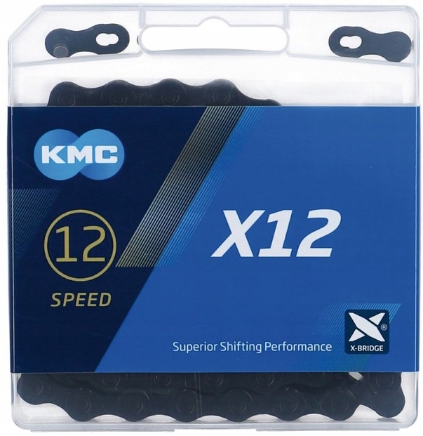 Řetěz Kmc X12 Black Tech 126og 12-sp spojka Box