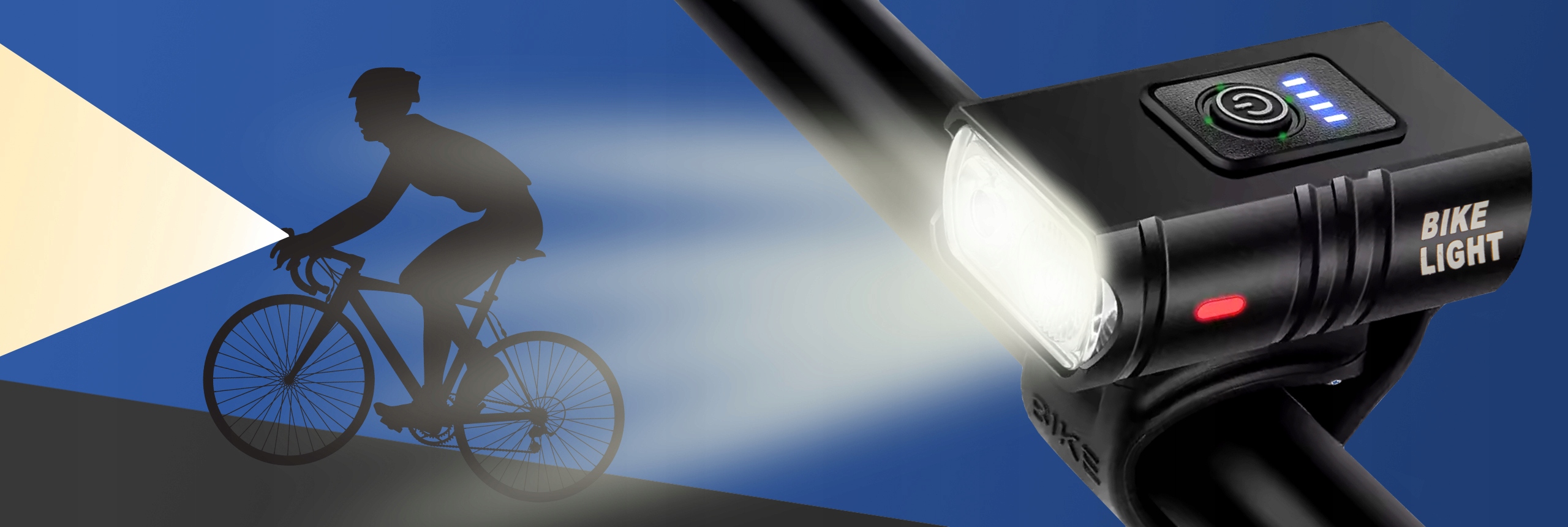 ВЕЛОСИПЕДНА ЛАМПА 1000 ЛЮМЕН 1500 МАГ ПЕРЕДНЯ USB ВОДОНЕПРОХІДНА