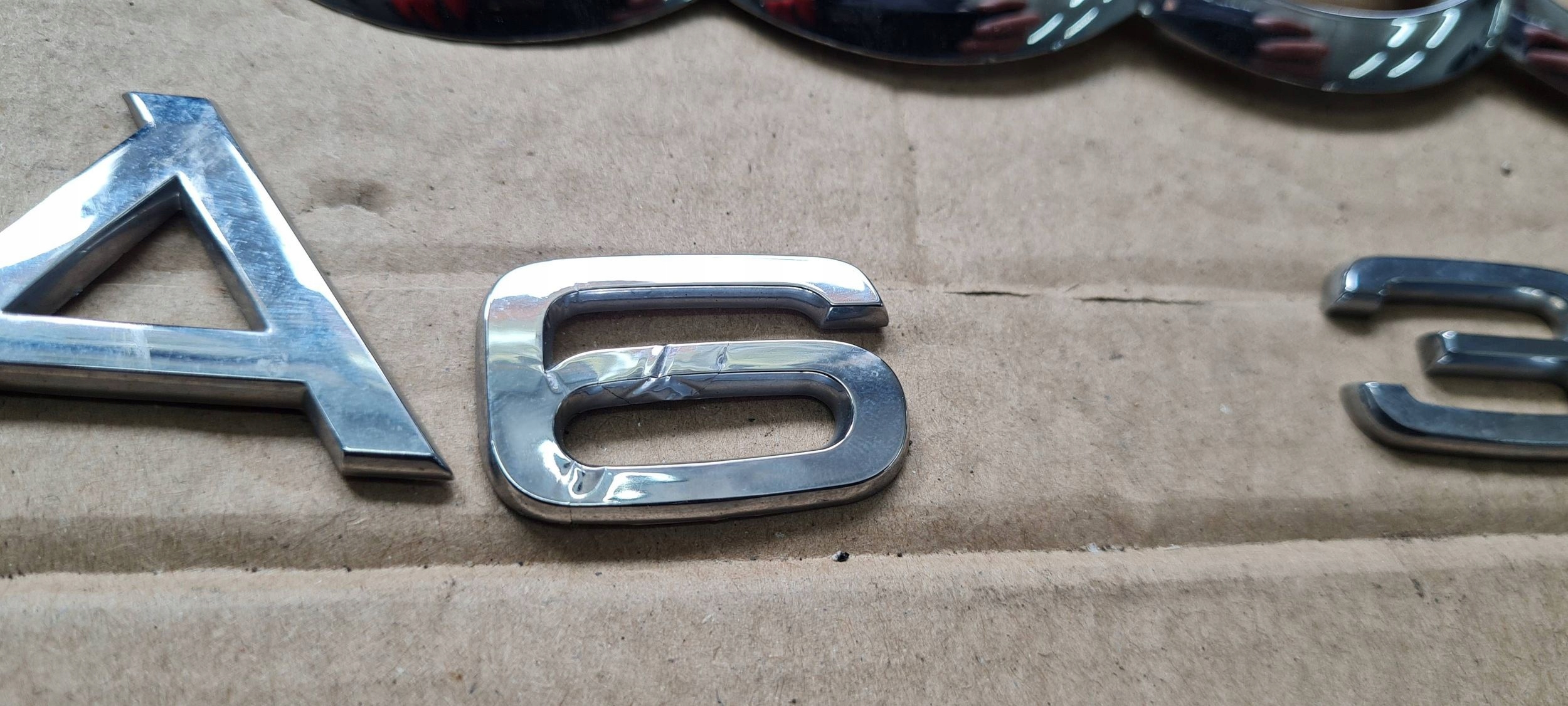 A6 C8 4K logo EMBLEMAT bonnet boot rear part A6 35TDI