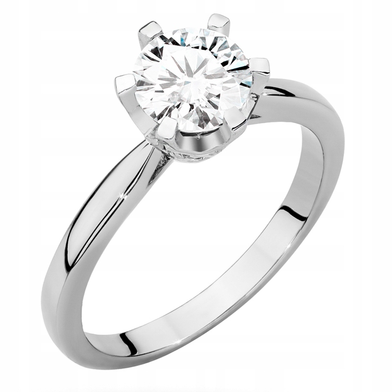 Krásný Zlatý Prstýnek 585 s Briliantem 1,06 ct