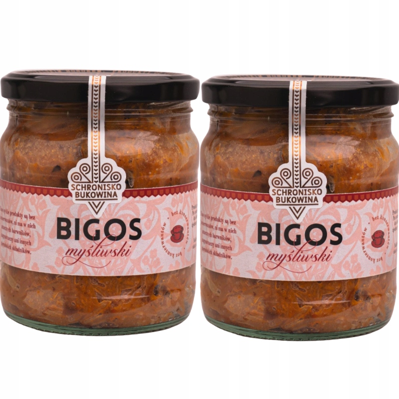 Bigos Myśliwski 440 g x2 Schronisko Bukowina Tradiční hotové jídlo