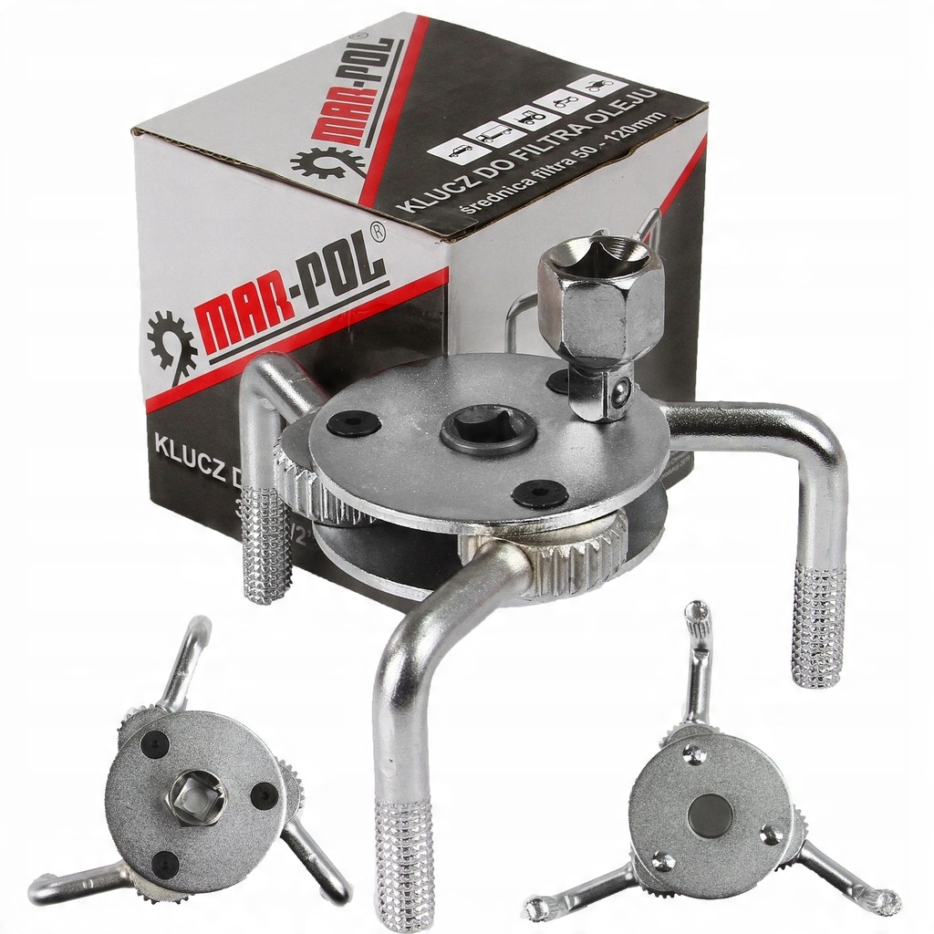 

Ściągacz Klucz Nastawny 3-RAMIENNY Filtrów Oleju
