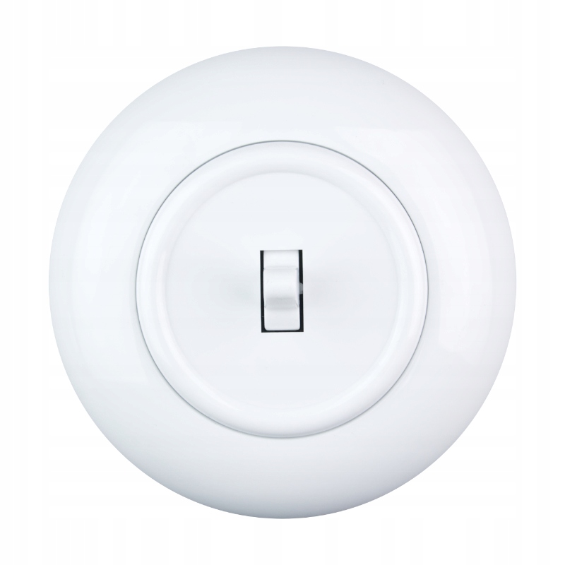 Włącznik pojedynczy z ramką BIAŁY loft retro PRL Rodzaj wyłącznik