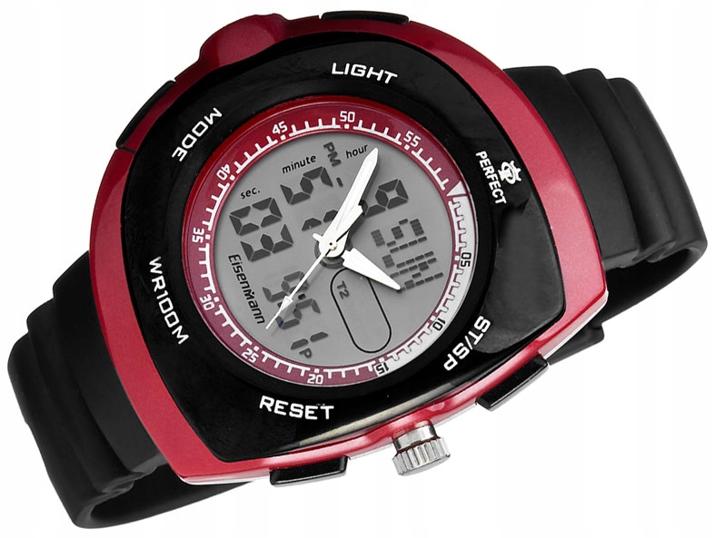 Женский БОЛЬШОЙ наручные Часы PERFECT двойн. время Спортивный