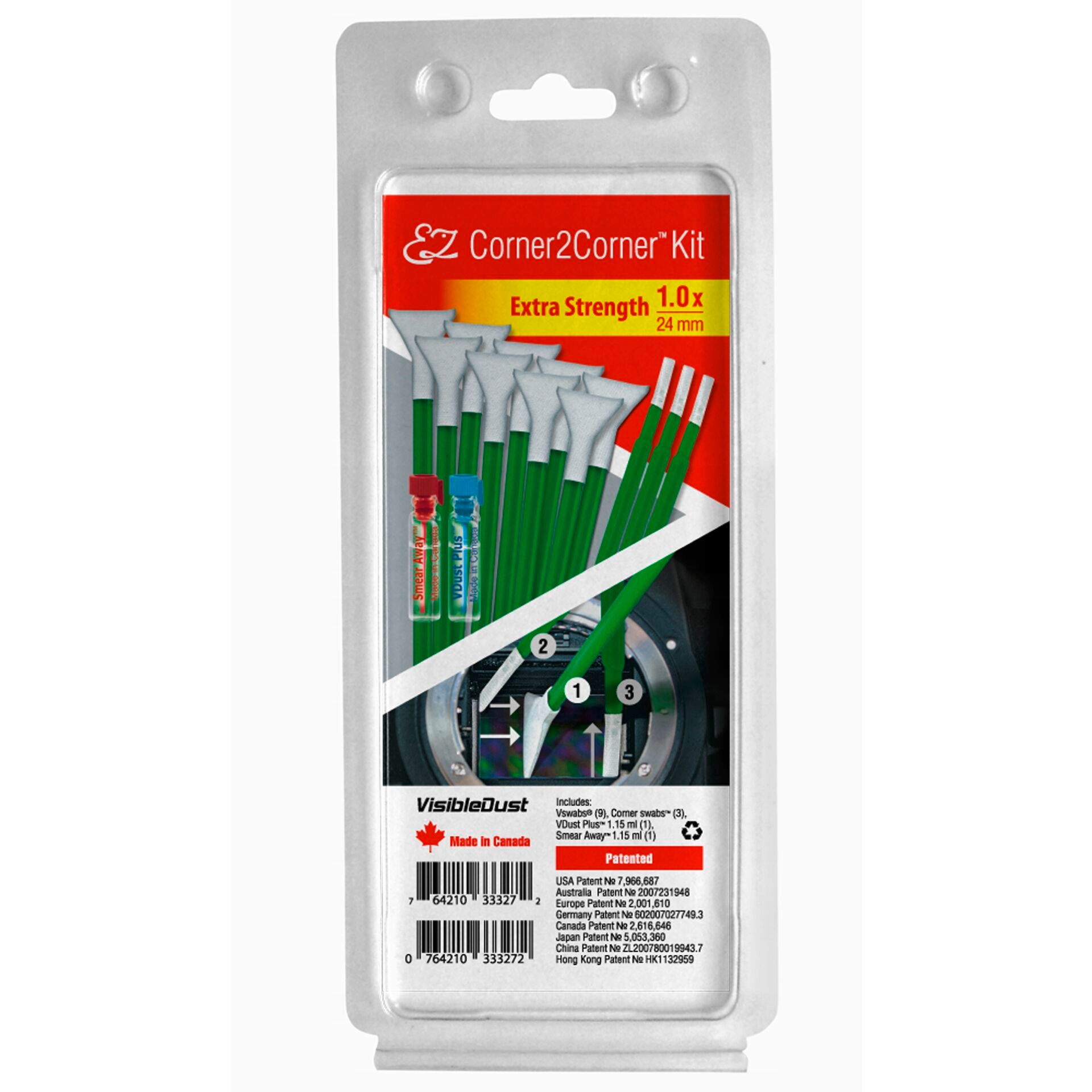 Visible Dust EZ Corner2Corner zestaw 1.0x extra strength