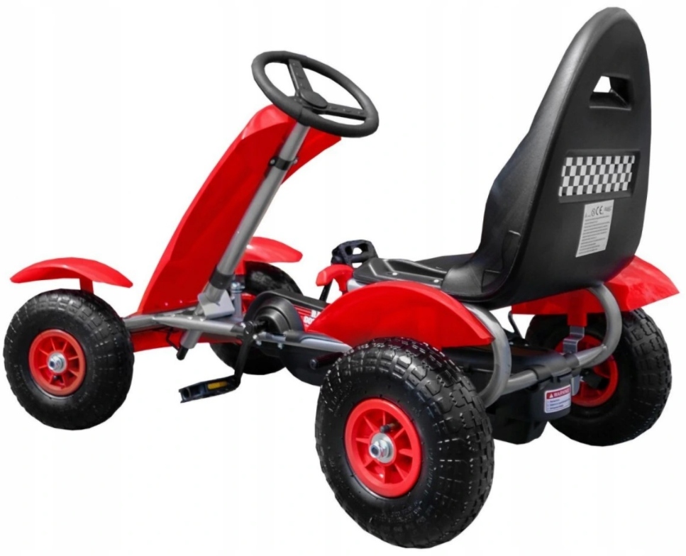 GOKART F16 NA PEDAŁY POMPOWANE KOŁA HAMULEC Szerokość pojazdu 60 cm