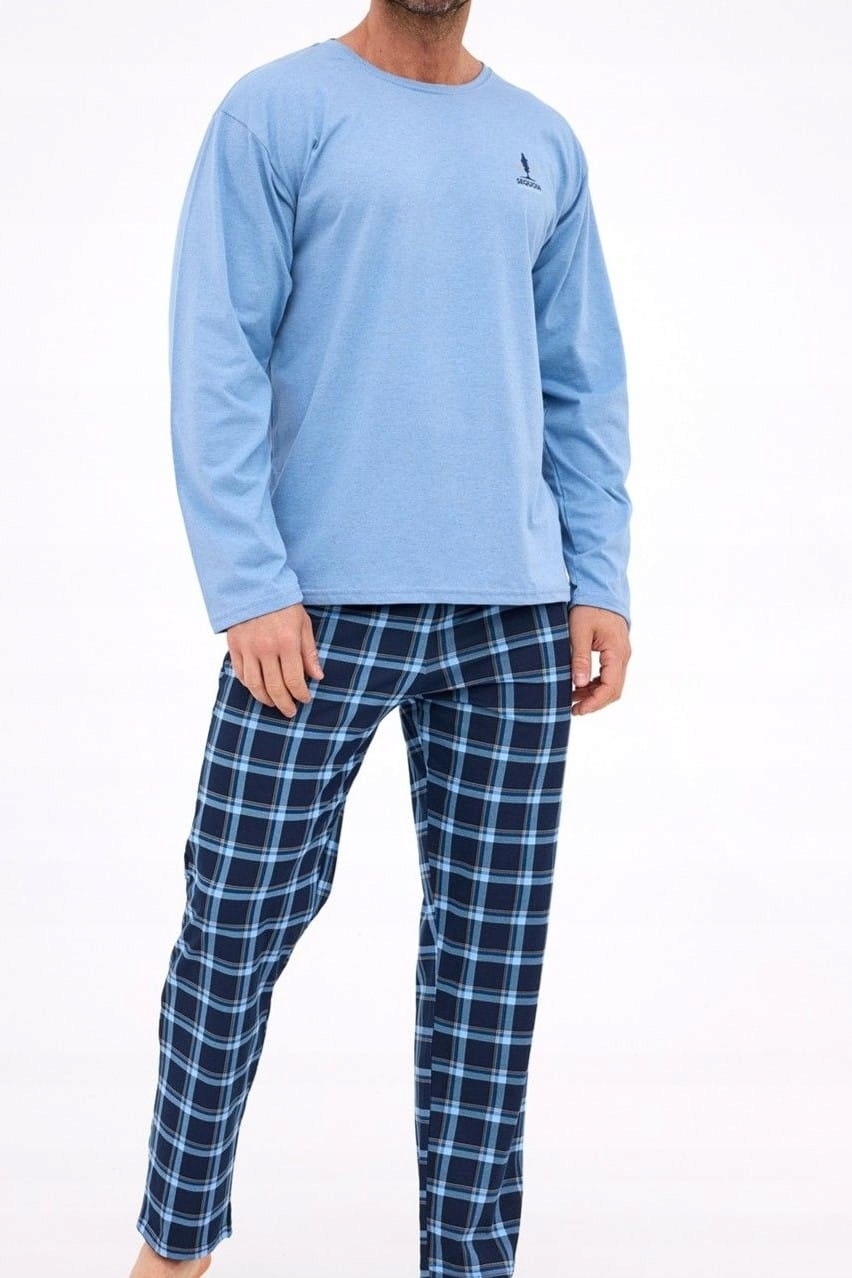 Pánské pyžamo s dlouhým rukávem Cornette 124/308 Sequoia [Velikost S]
