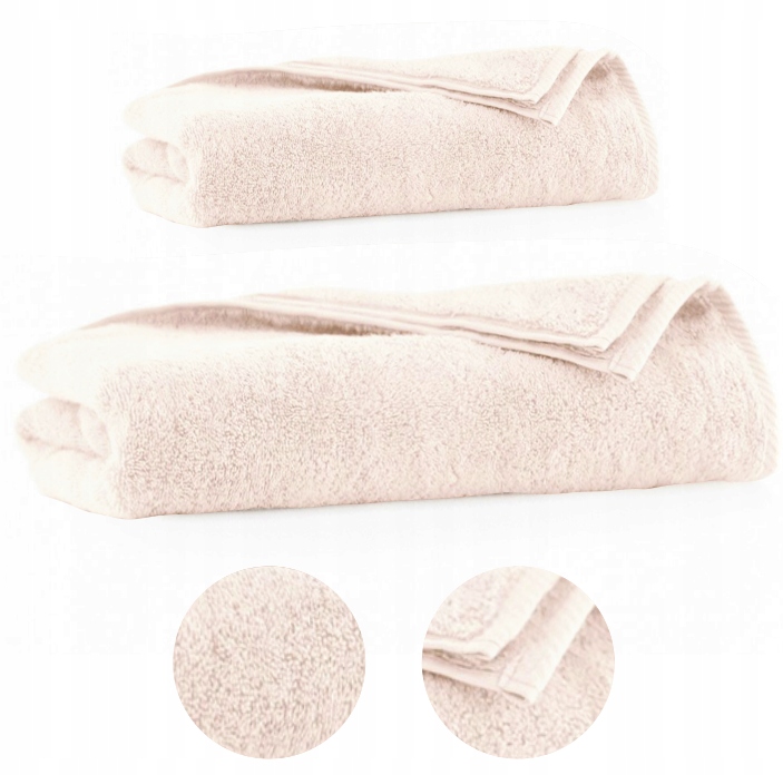 

Komplet Ręczników 50x100 I 70x140 Bawełna Frotte