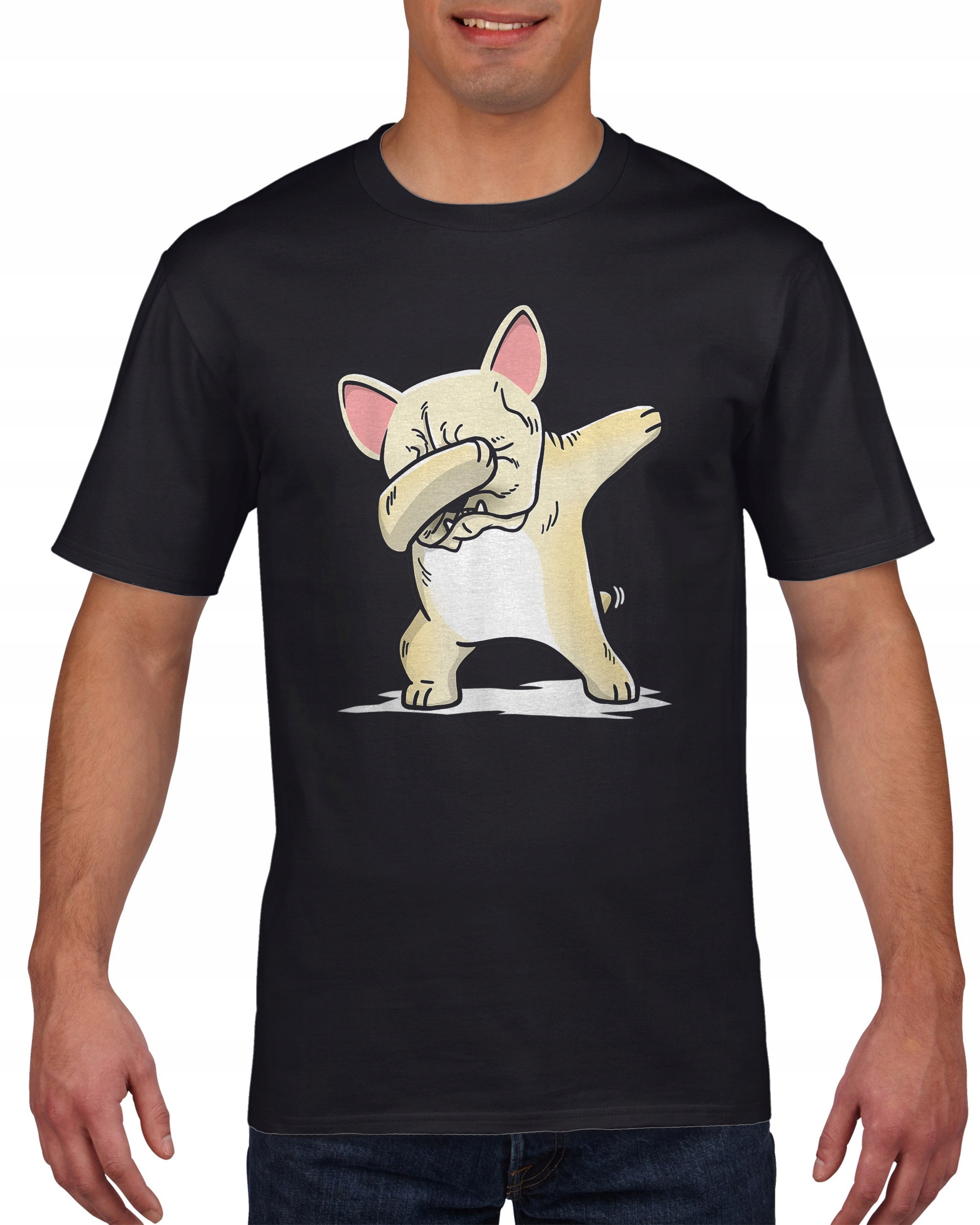 

Koszulka męska Dabbing buldog pies L