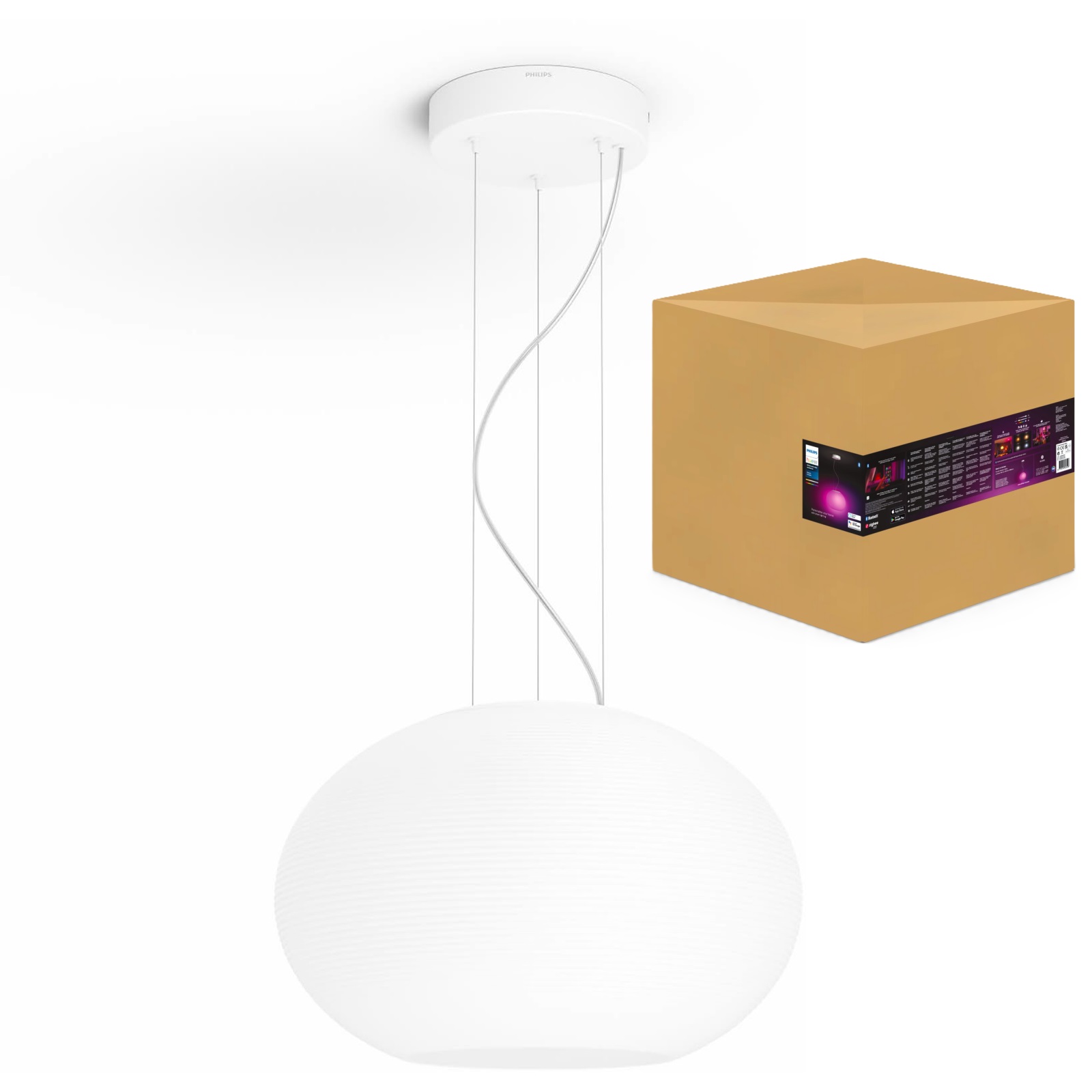 Závesná stropná Led lampa moderná Flourish 39,5W Cct Rgb Philips Hue