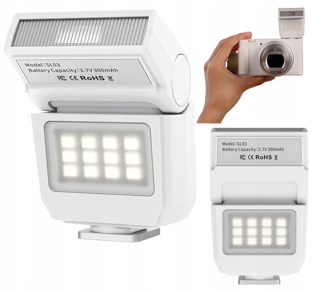 Blesková lampa Led panel Ulanzi SL03 GN8 Stopka Iso Kamera Telefon