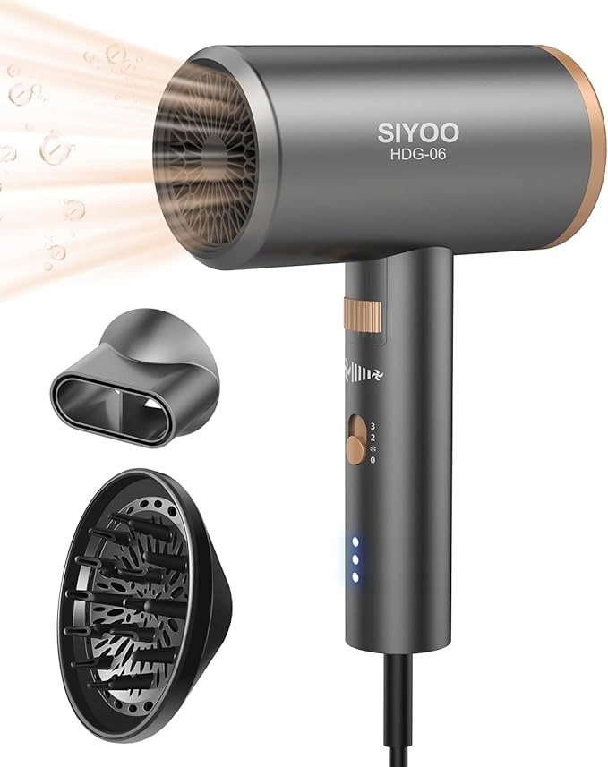 Sušič Vlasov S Difuzérom HDG-06, Fúkací, S Výkonom 1600 W, Ľahký