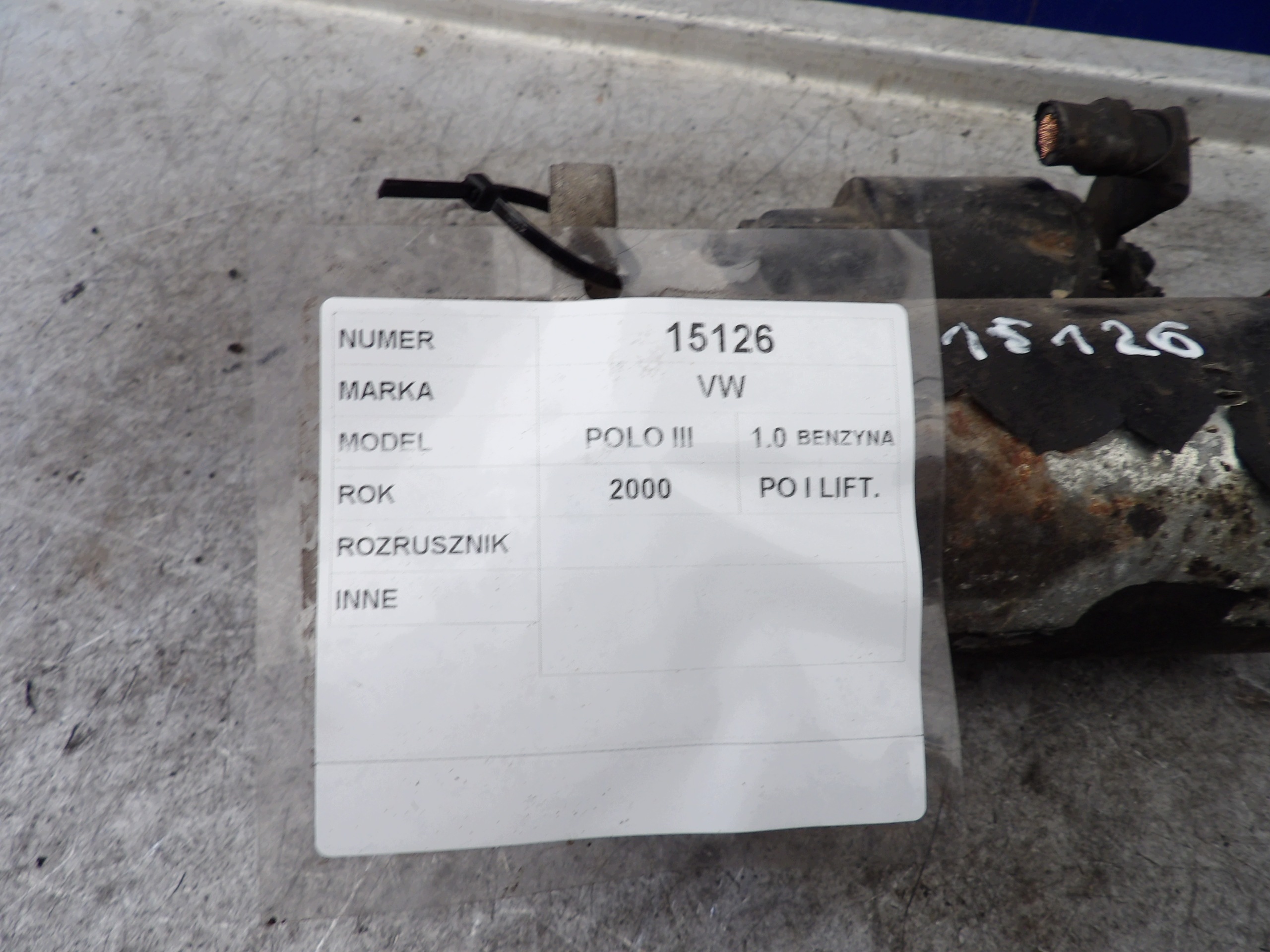 VW Polo 6N 1,0 startér