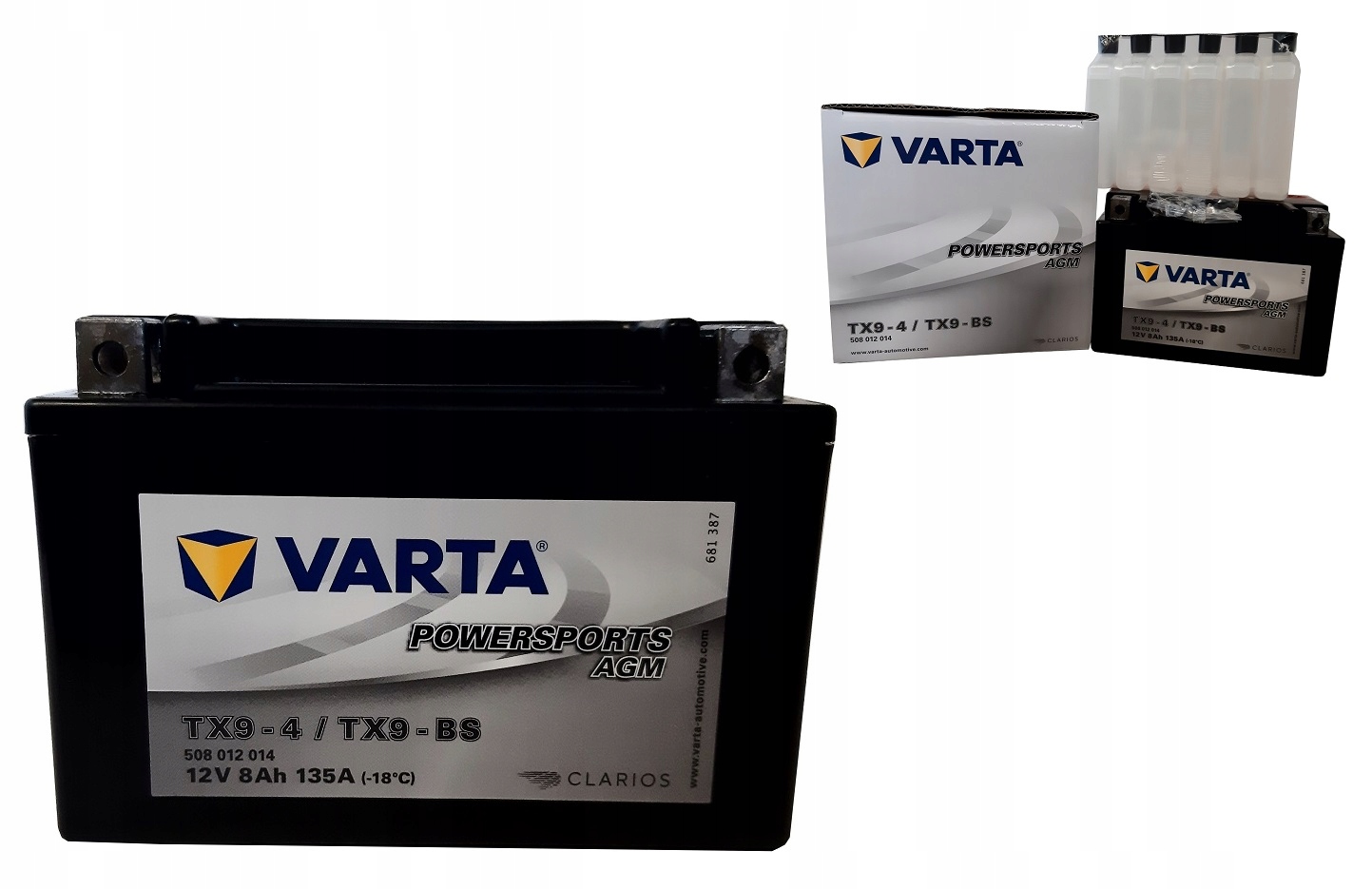 Akumulator YTX9-BS/TX9-BS 12V 8Ah 135A Agm Varta Najnowszy Model