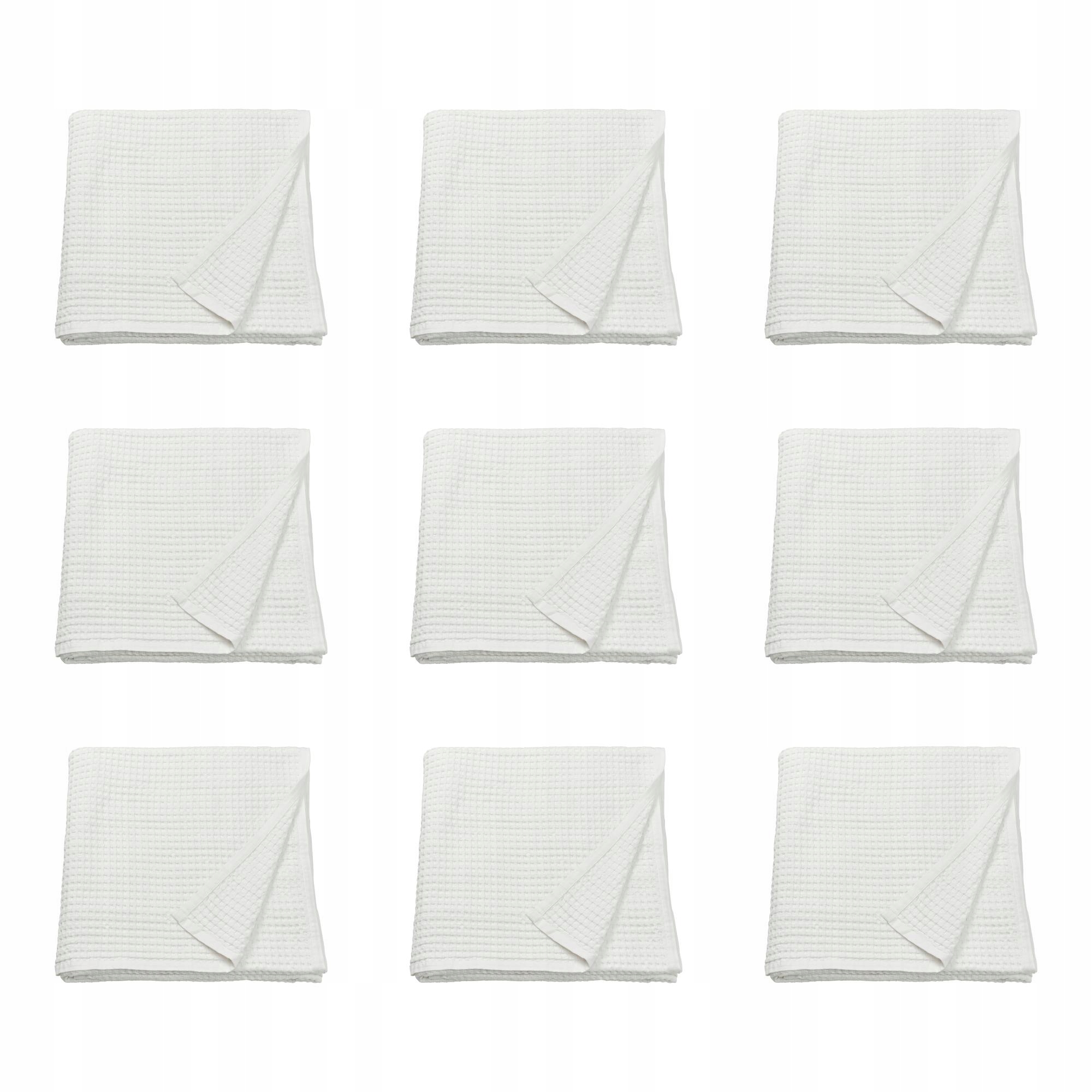 9 ks Přehoz bílý 230 x 250 cm bavlna z recyklovaného Pelartuja