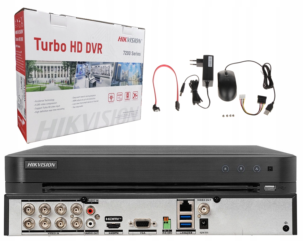 Rejestrator Hybrydowy IDS-7208HUHI-M1/X 8 Kanałów AcuSense Hikvision