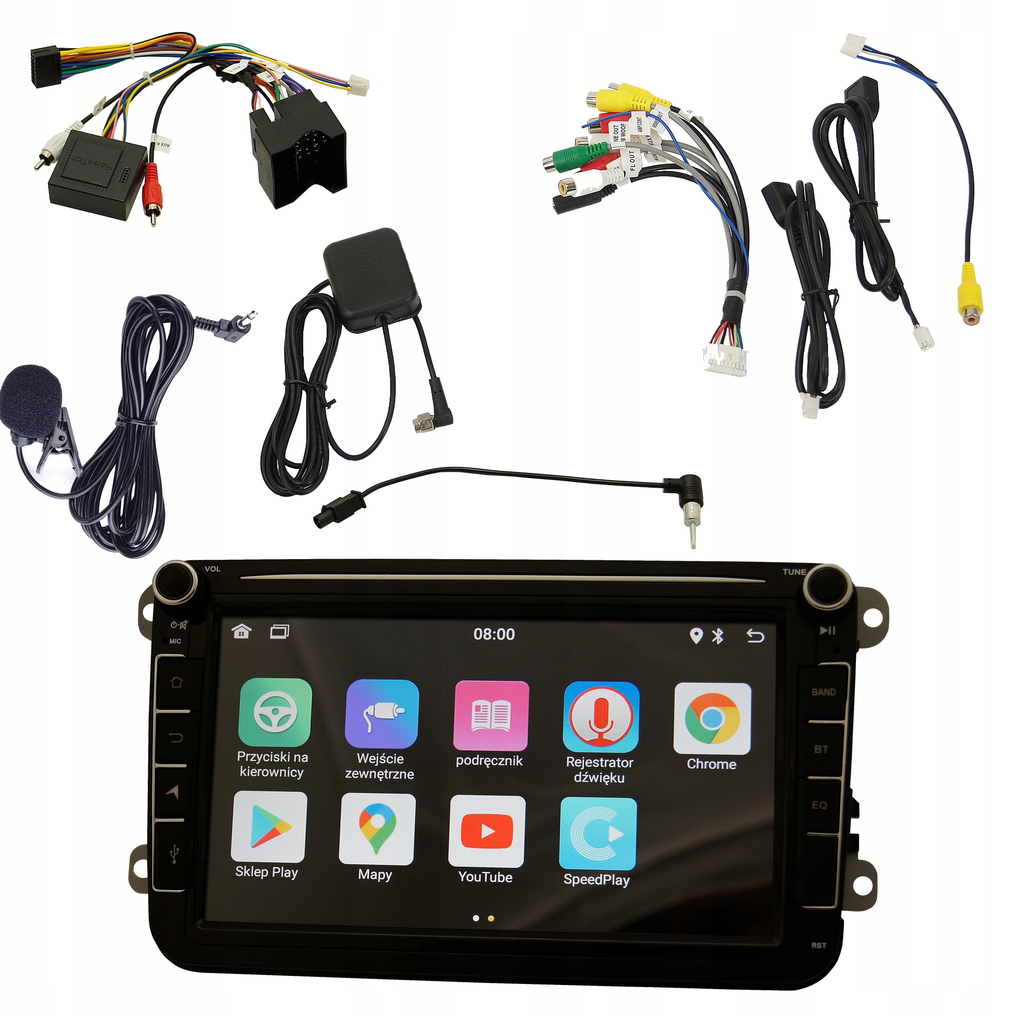 Radio samochodowe z android 2/32 Gb dedykowane do Vw Golf Passat