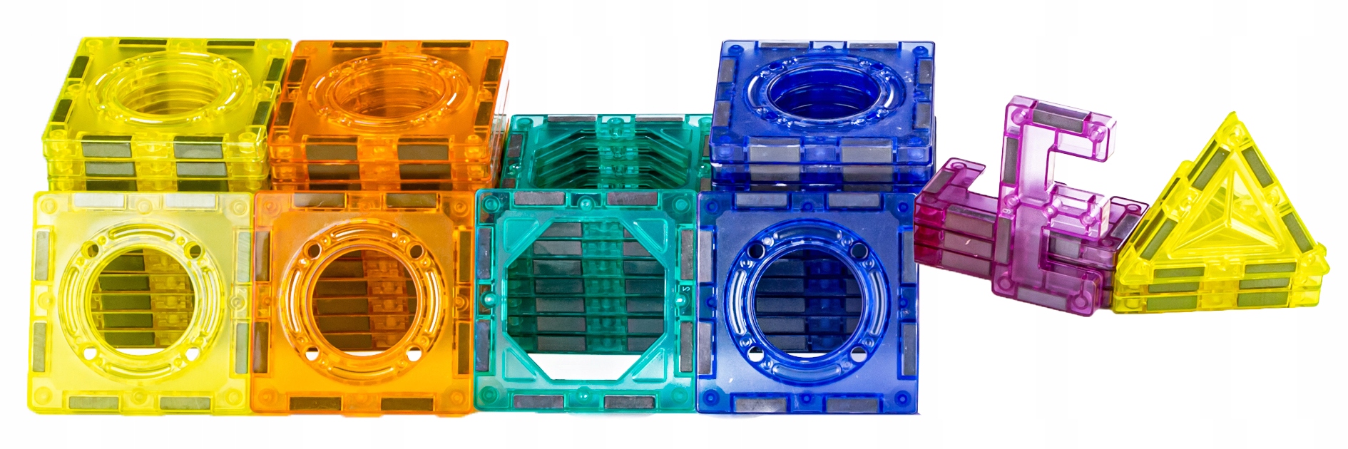 KLOCKI MAGNETYCZNE ZESTAW TOR KULKOWY KULKI 96 EL. Marka ChRLD