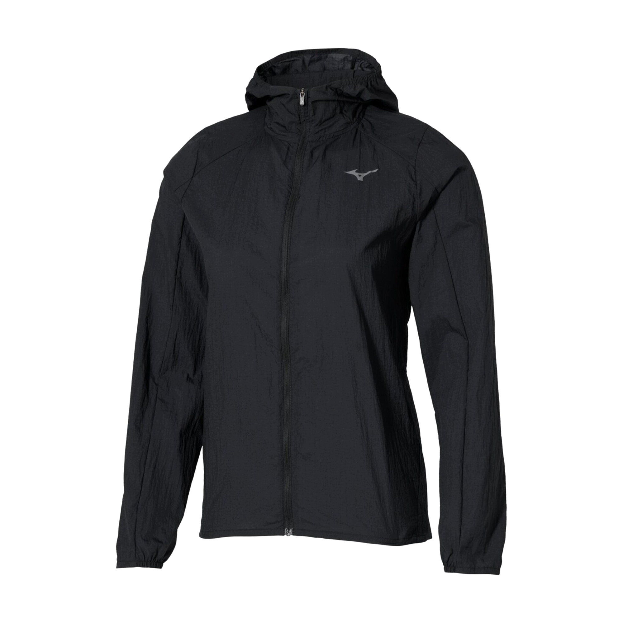 Kurtka do biegania damska Mizuno Tech Light Hooded Jacket black