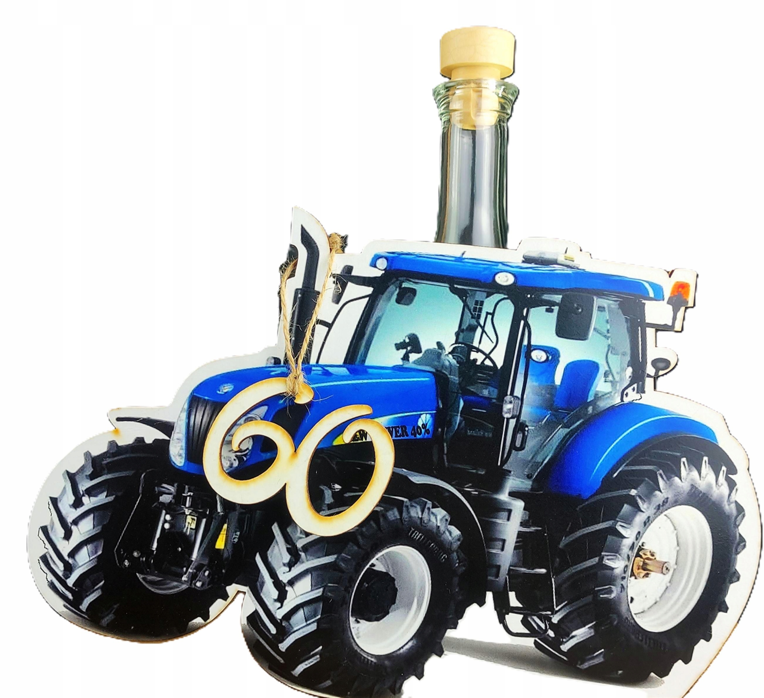 na 60 Urodziny dla Rolnika Traktor Karafka Kieliszki Zestaw