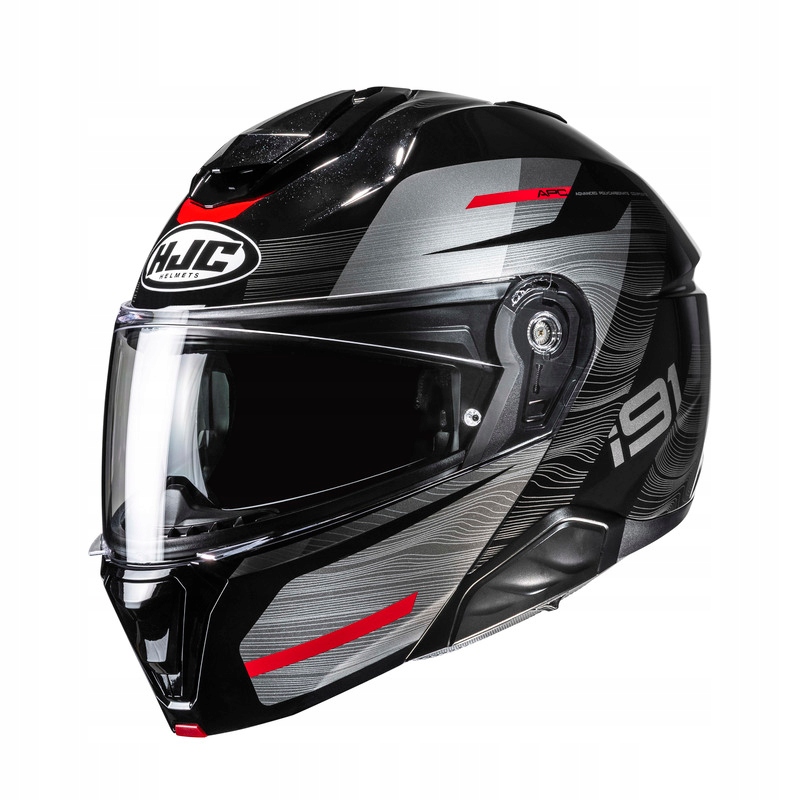 Motocyklová Prilba Hjc I91 Dusk Black Red XL