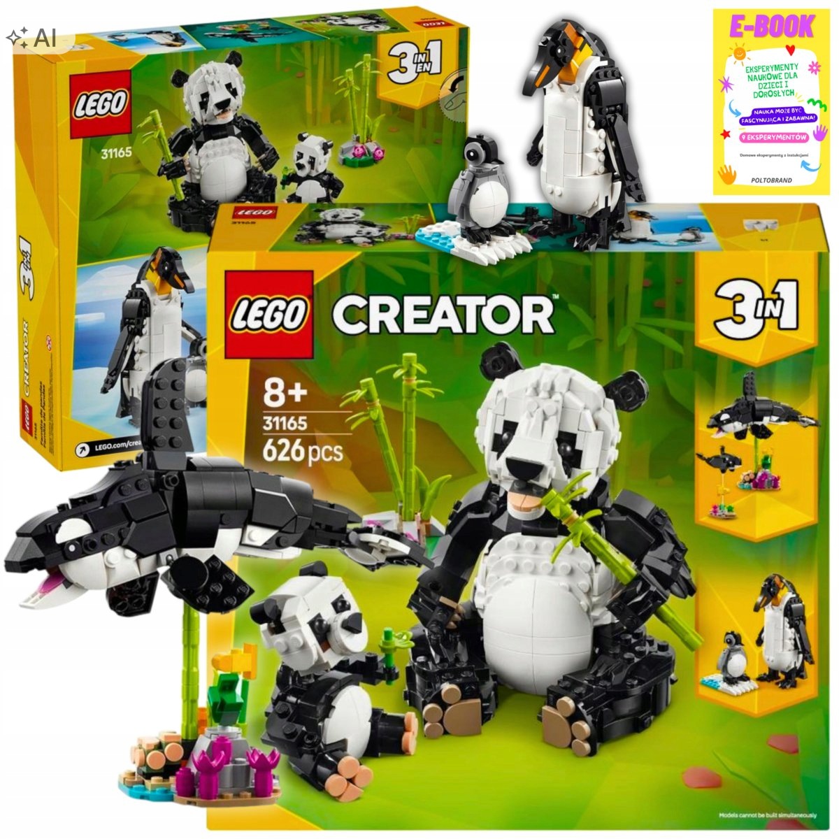Lego Zwierzęta Creator 3w1 Dzikie Rodzina Pand Dla Dziecka Ebook