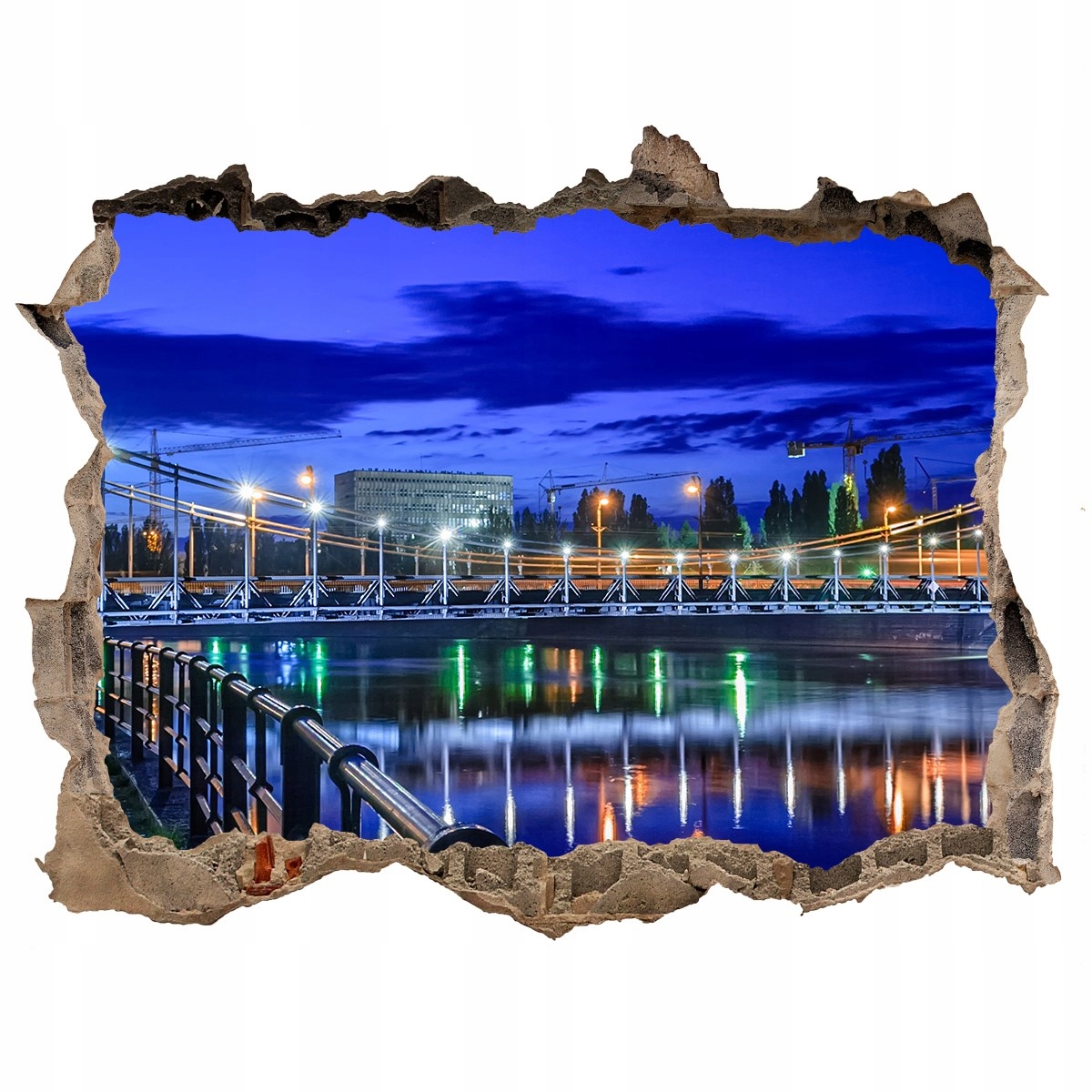

Fototapeta dziura na ścianę 3d Wrocław nocą 120x81